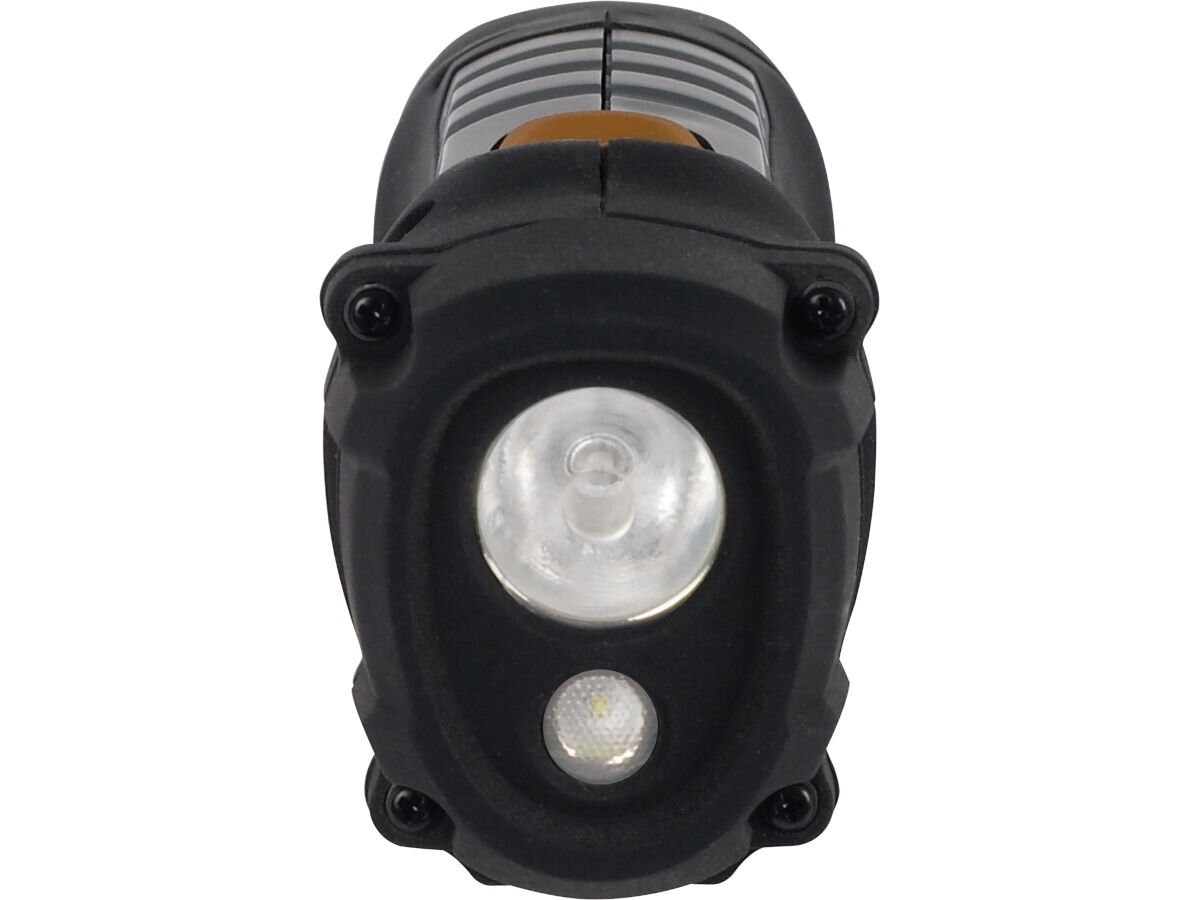 Latarka ENERGIZER HardCase Profesional 638532, lumeny, tryby, oszczędny, rękawice, na białym tle latarka od frontu na wprost