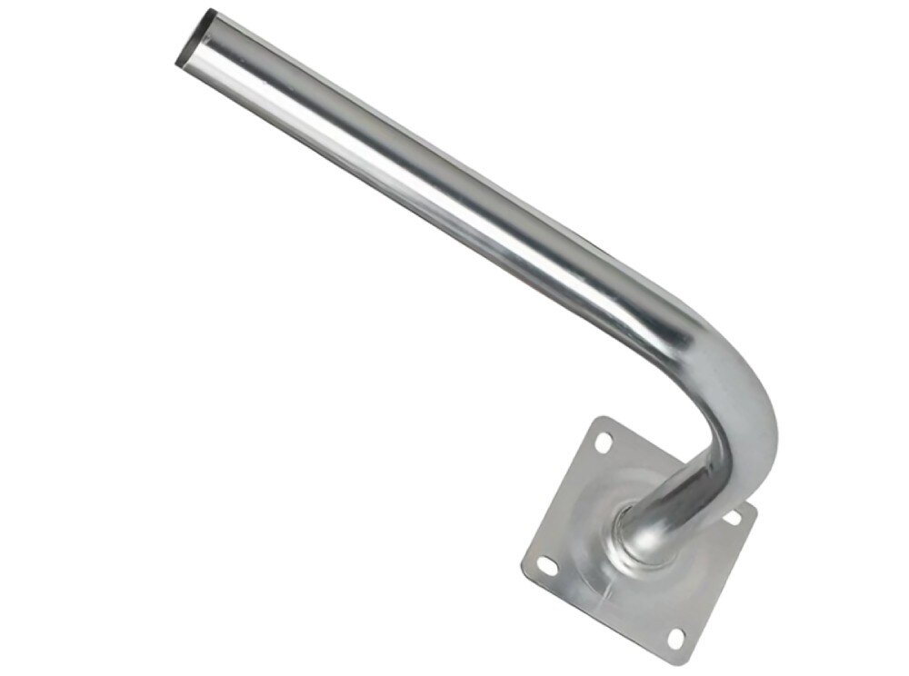 Uchwyt do anteny EXTRALINK L250X400 Stalowy wspornik w kształcie litery L z kwadratową płytą montażową i czterema otworami na śruby