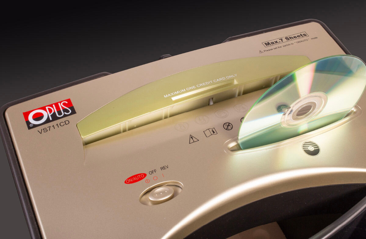 Niszczarka OPUS VS 711 CD 20 L, P-4, Ścinki, Automatyczny Start/Stop, Funkcja cofania