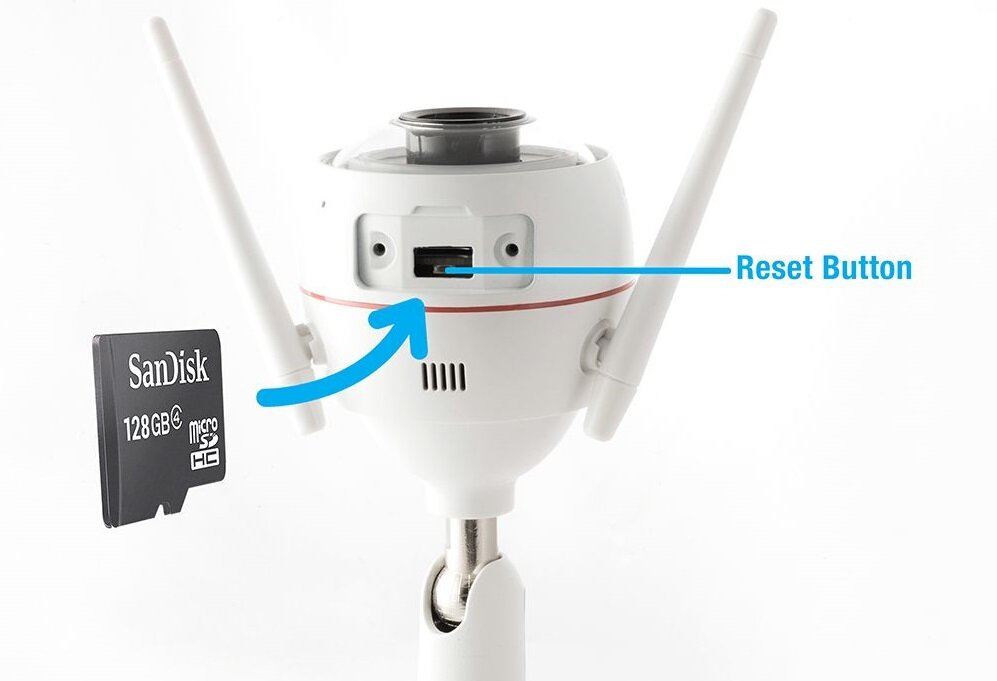 Kamera IP EZVIZ Husky Air - wbudowane gniazdo na karty micro SD