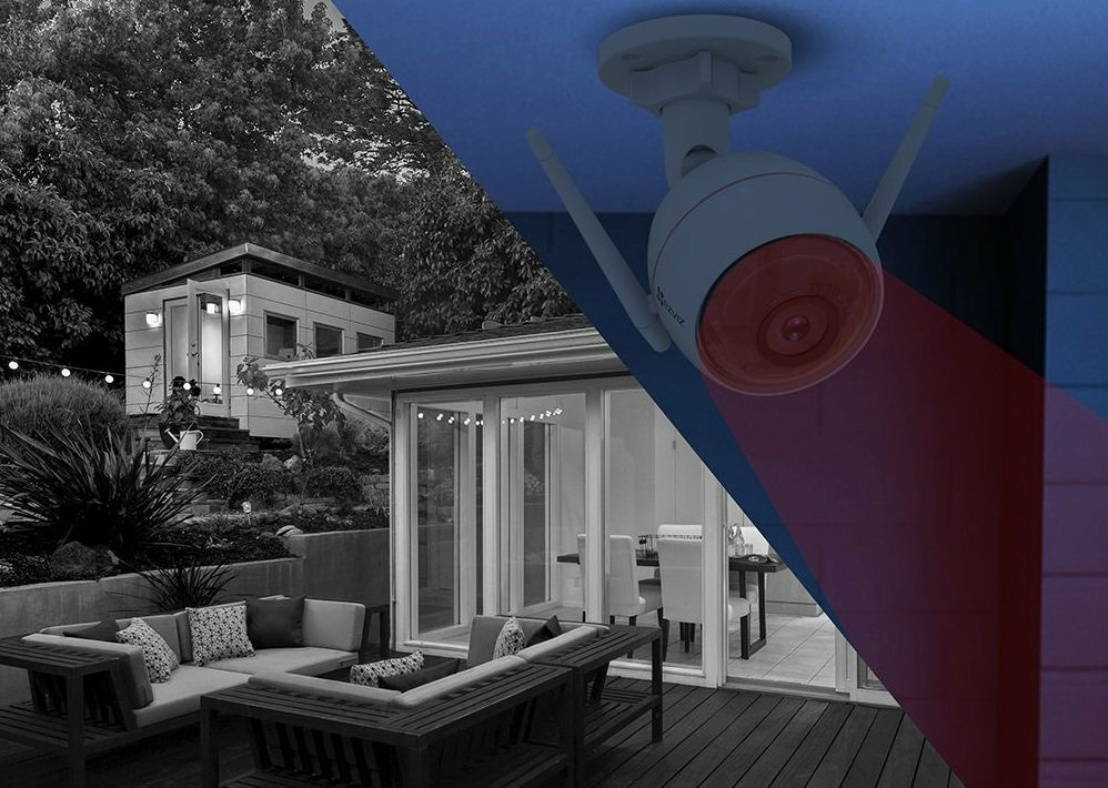 Kamera IP EZVIZ Husky Air CS-CV310-A0-3B1WFR - nagrwyanie w ciemności tryb monochromatyczny ostry obraz