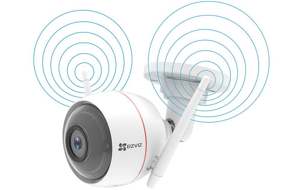 Kamera IP EZVIZ Husky Air CS-CV310-A0-3B1WFR - stabilne i silne połączenie 2 anteny