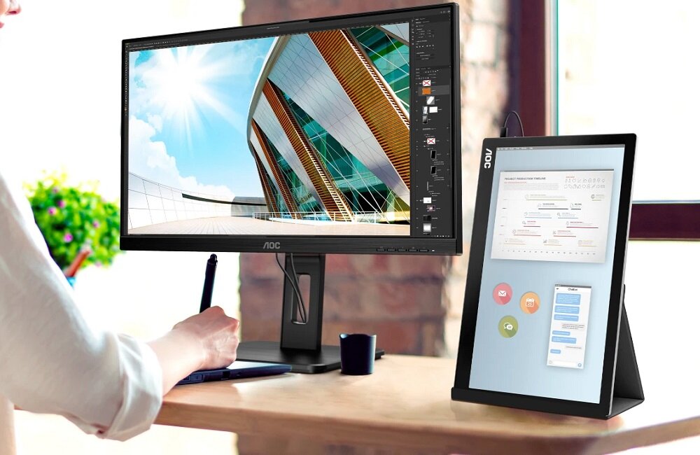 Monitor AOC I1601FWUX 16 1920x1080px IPS Inteligentna pokrywa