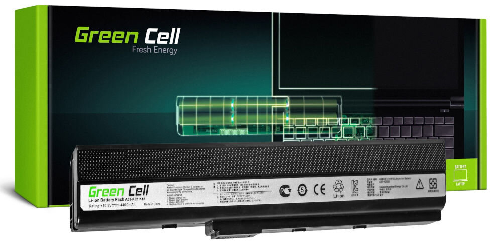 Bateria do laptopa GREENCELL Asus A32-K52 4400mAh akumulator zastępuje akumulatory A31-B53 zgodność z oryginalnymi akumulatorami