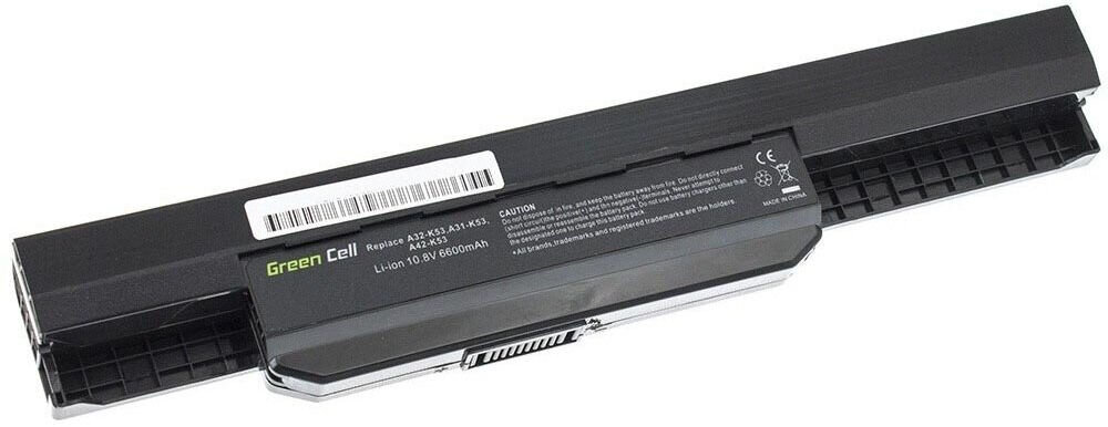 Bateria do laptopa GREENCELL AS05 6600 mAh akumulator
wykorzystuje dziewięć ogniw litowo-jonowych o dużej gęstości precyzyjne wykonanie produkt na białym tle