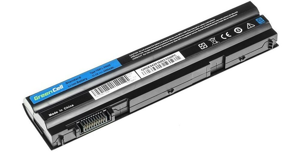 Bateria do laptopa GREENCELL T54FJ 4400 mAh akumulator
wykorzystuje sześć ogniw o dużej gęstości precyzyjne wykonanie produkt na białym tle