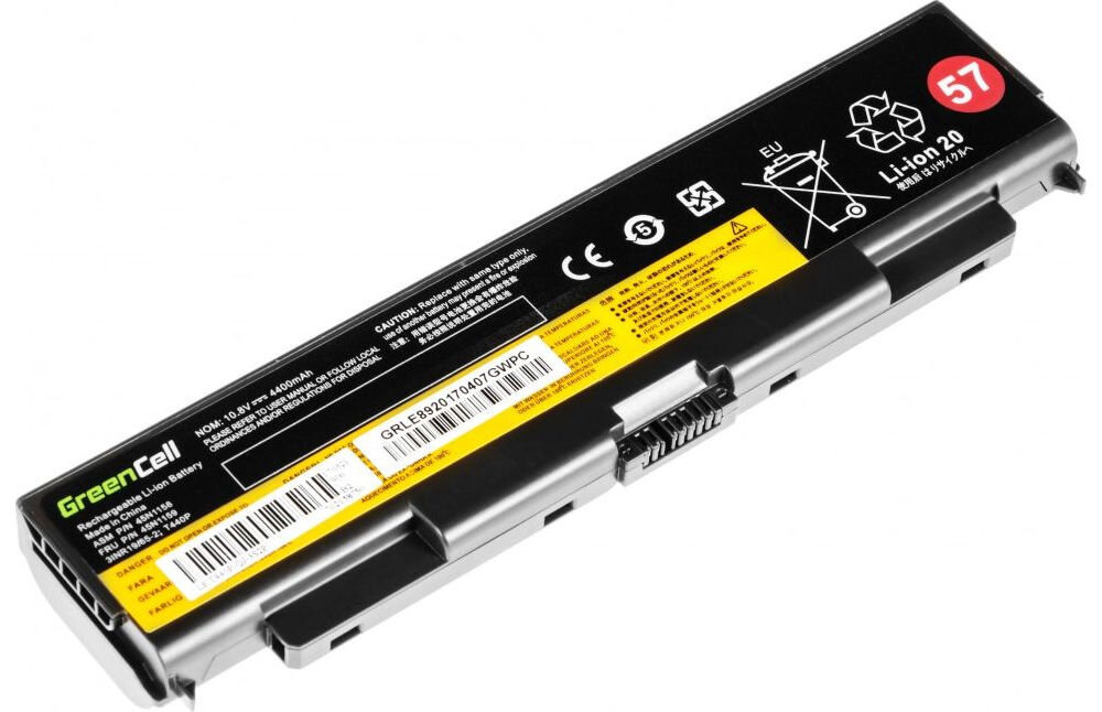Bateria do laptopa GREENCELL LE89 4400 mAh akumulator 
					wykorzystuje sześć ogniw litowo-jonowych o dużej gęstości precyzyjne wykonanie produkt na białym tle
