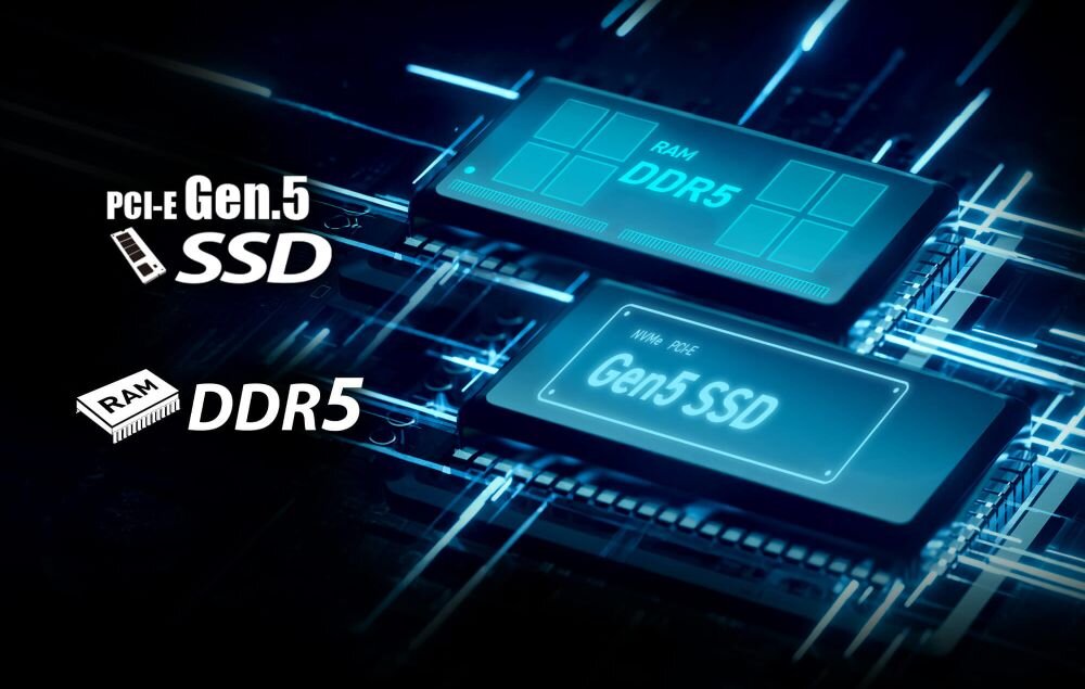  MSI Raider z technologią MSI OverBoost prezentuje łączną moc 170 W CPU i GPU na grafice technicznej – Pamięć RAM DDR5 NVMe PCIe Gen 4