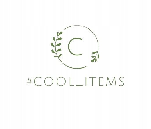 Logo z literą \'C\' otoczoną gałązkami oraz tekstem \'#COOL_ITEMS\' poniżej.