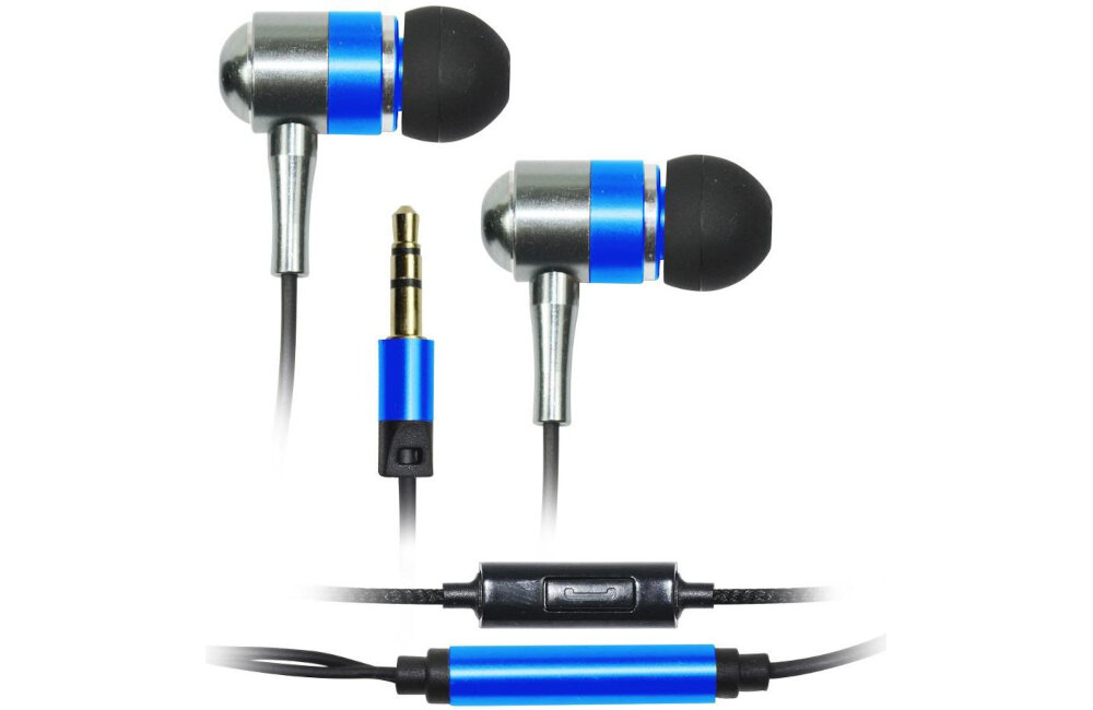 Słuchawki dokanałowe VAKOSS SK-225EB Niebiesko-srebrny mikrofon pasmo przenoszenia czułość impedancja 