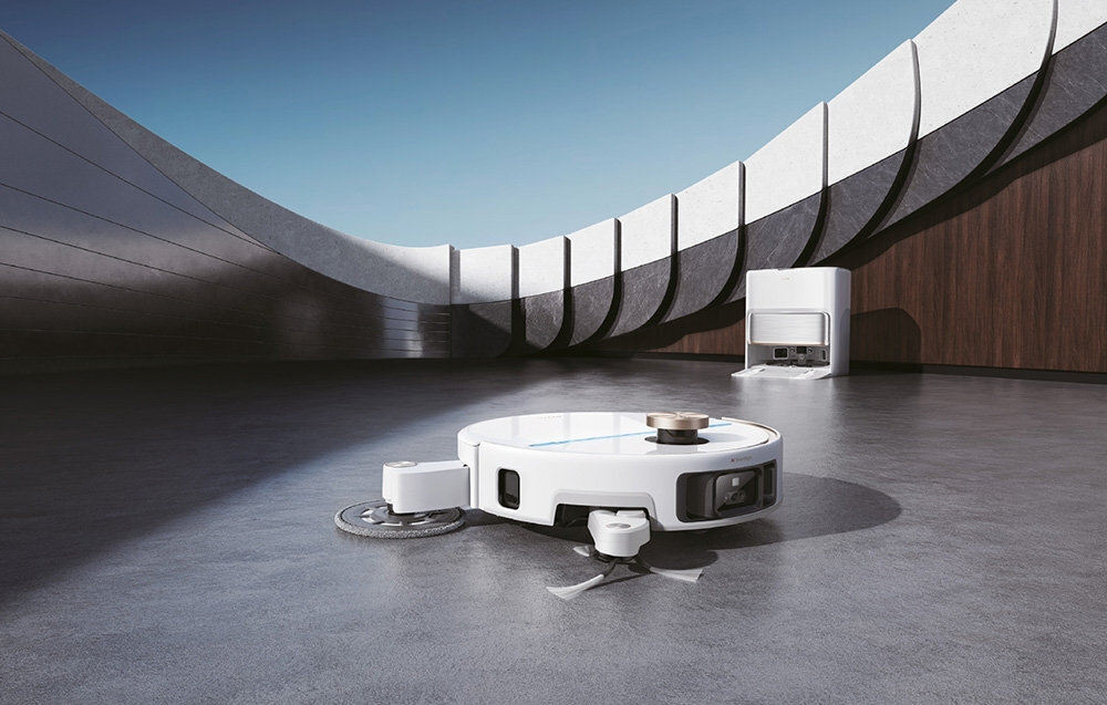Robot sprzątający MOVA V70 Ultra Complete Biały zdjęcie lifestyle Sprzątanie bez kompromisów