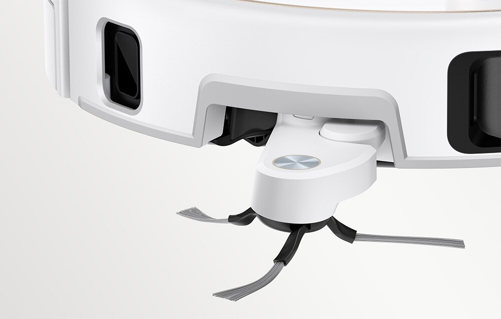 Robot sprzątający MOVA V70 Ultra Complete Biały zdjęcie lifestyle Dociera pod meble System MaxiReachX™  kurz przy listwach przypodłogowych i w szczelinach 3-stopniowy system adaptacyjny