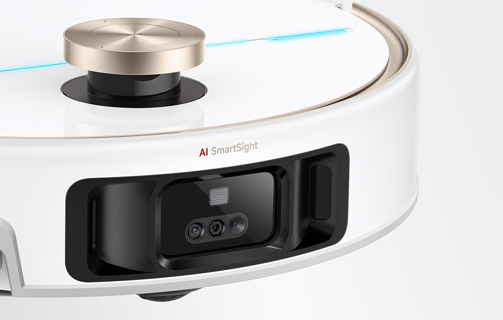 Robot sprzątający MOVA V70 Ultra Complete Biały zdjęcie lifestyle Rozpoznaje ponad 300 obiektów  korzysta z algorytmów AI trójwymiarowego światła strukturalnego  ponad 300 typów przedmiotów