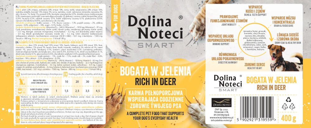 KARMA DLA PSA DOLINA NOTECI SMART BOGATA W JELENIA 400G
