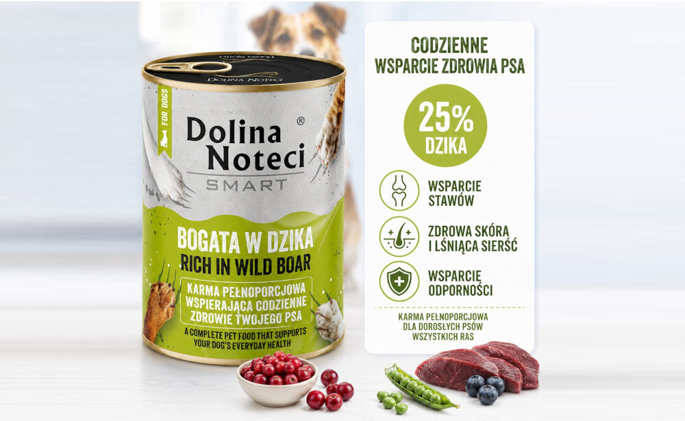 KARMA DLA PSA DOLINA NOTECI SMART BOGATA W DZIKA 400G
