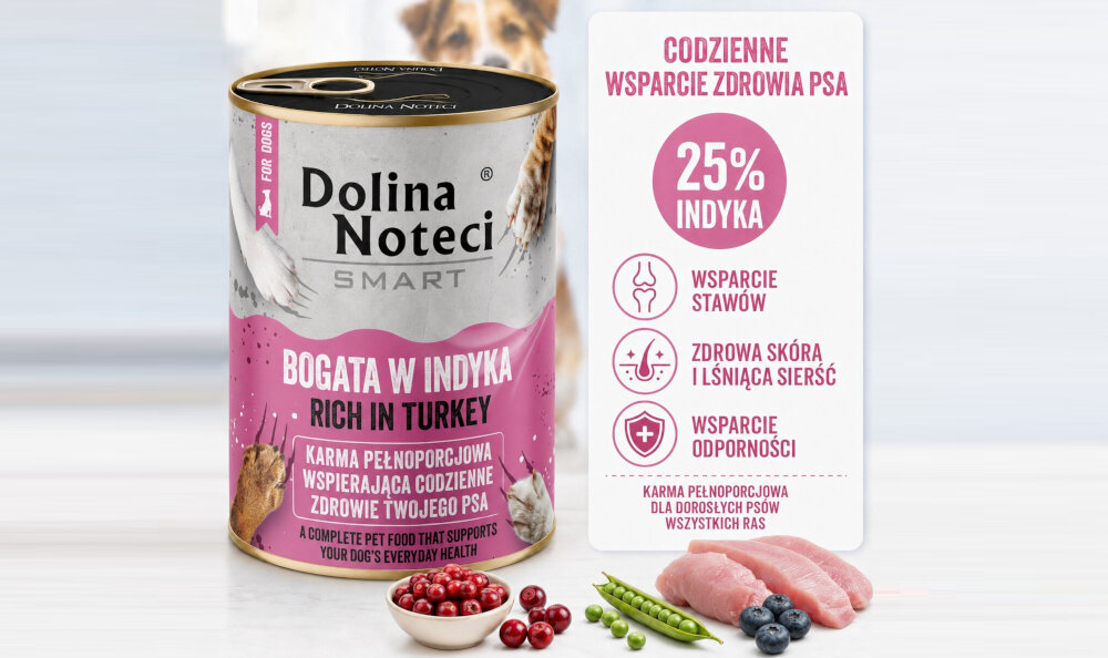KARMA DLA PSA DOLINA NOTECI SMART BOGATA W INDYKA 400G