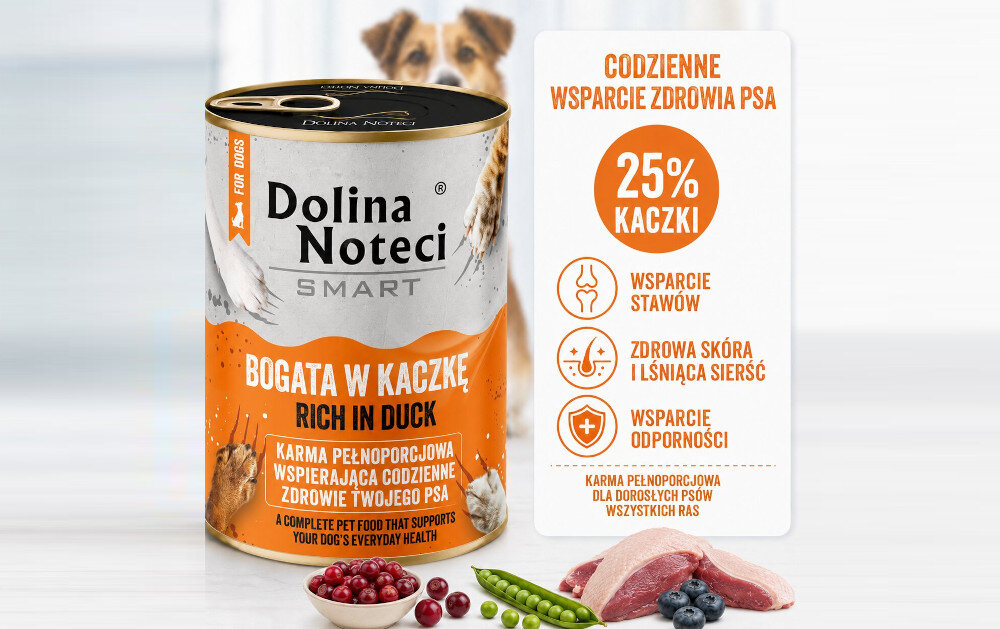 KARMA DLA PSA DOLINA NOTECI SMART BOGATA W KACZKĘ 400G