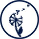 Ikona przedstawia biały symbol ucha z falami dźwiękowymi na granatowym tle.
