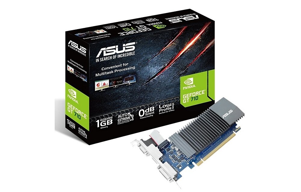 Karta graficzna ASUS GeForce Silent Low GT710 1GB opis