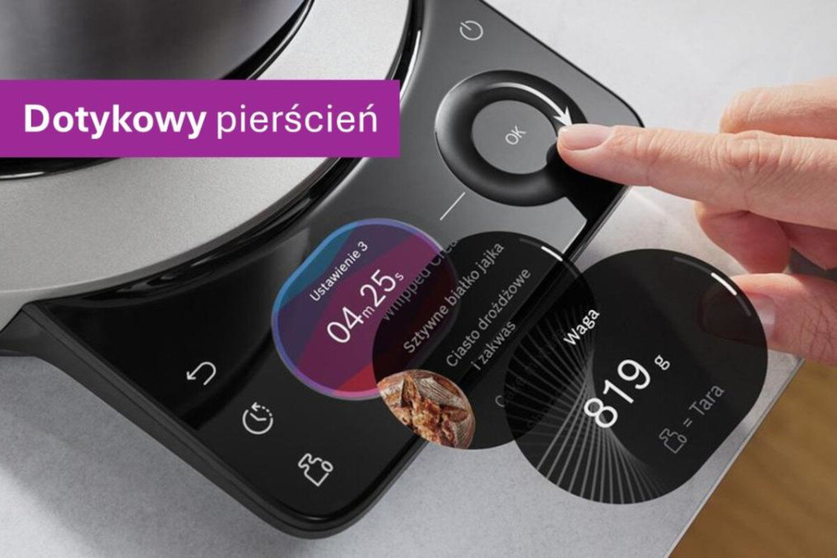 Robot kuchenny planetarny BOSCH Seria 8 MUMS8ZS13 1800W z zbudowaną wagą