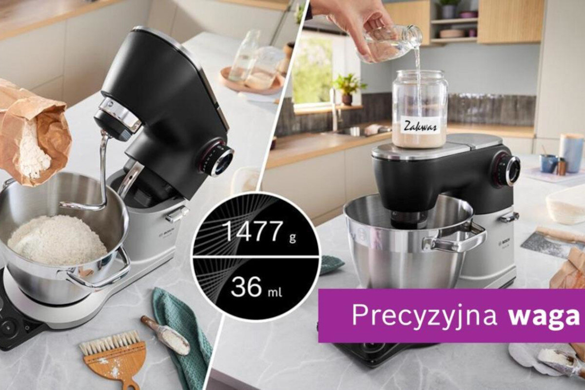 Robot kuchenny planetarny BOSCH Seria 8 MUMS8ZS13 1800W z zbudowaną wagą