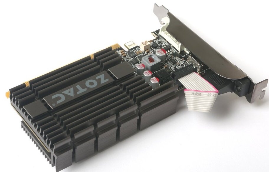 Karta graficzna ZOTAC GeForce GT 710 Zone Edition 2GB - pasywny układ chłodzenia bezgłośny radiator