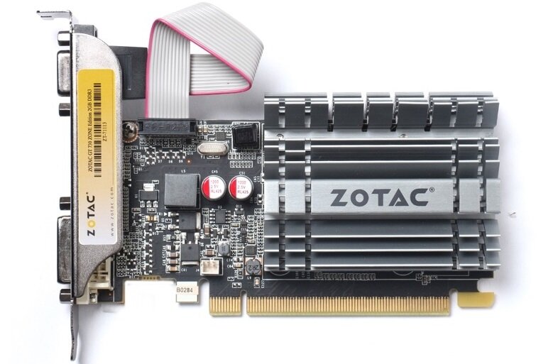 Karta graficzna ZOTAC GeForce GT 730 Zone Edition 2GB - 2GB pamięci DDR3 64-bitowa szyna wydajna praca 902MHz Adaptive V-Sync