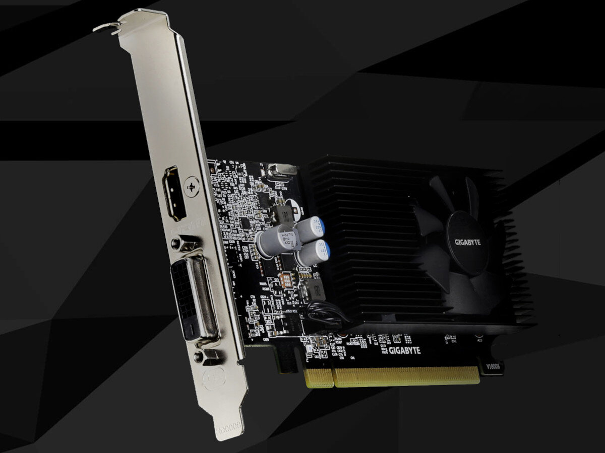 Karta graficzna GIGABYTE GeForce GT 1030 2GB złącza podłączenie porty rozdzielczość 4K