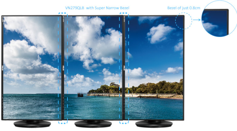 Monitor ASUS VN279QLB - Wąska Ramka