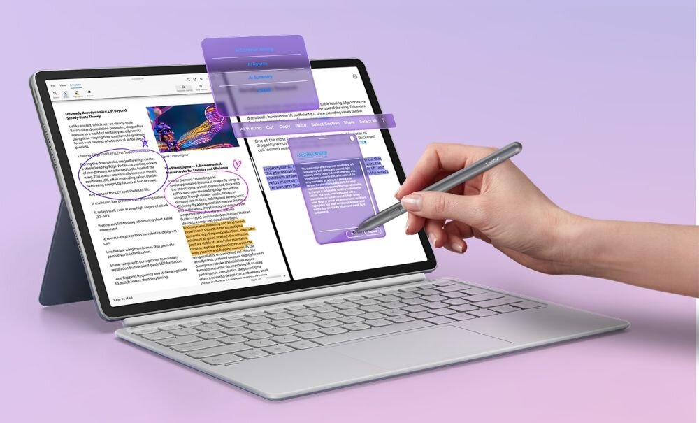 Lenovo Idea Tab Pro Gen 2 WPS Office dokumenty synchronizacja chmura AI edycja