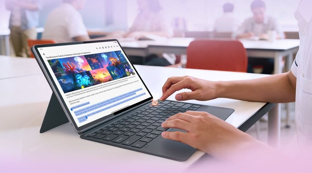 Lenovo Idea Tab Pro Gen 2 klawiatura Pogo Pin Smart Key tryb notebook funkcje AI