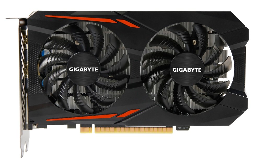 KARTA GRAFICZNA GIGABYTE GEFORCE GTX 1050 TI OC 4 GB GDDR5 WindForce 2x dwa wentylatory duży radiator unikalne ostrza miedziane rurki