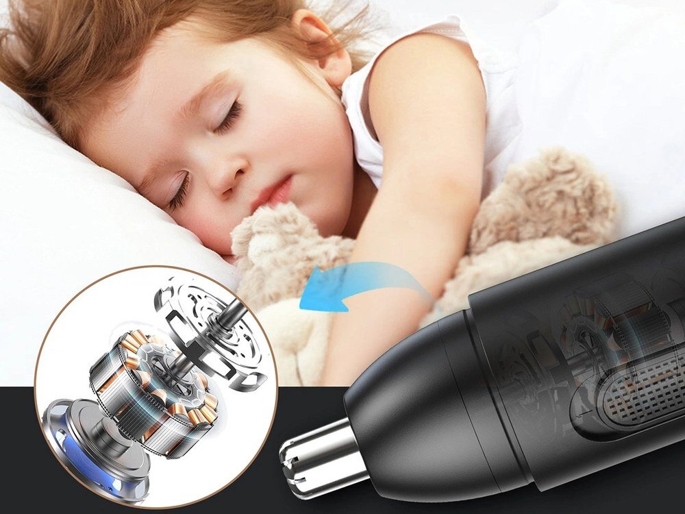 Trymer MAXGROOM GT2220A zdjęcie lifestyle Trzy strefy trzy obszary pielęgnacji nos, uszy i brwi Stalowe ostrze pielęgnacja zajmuje chwilę