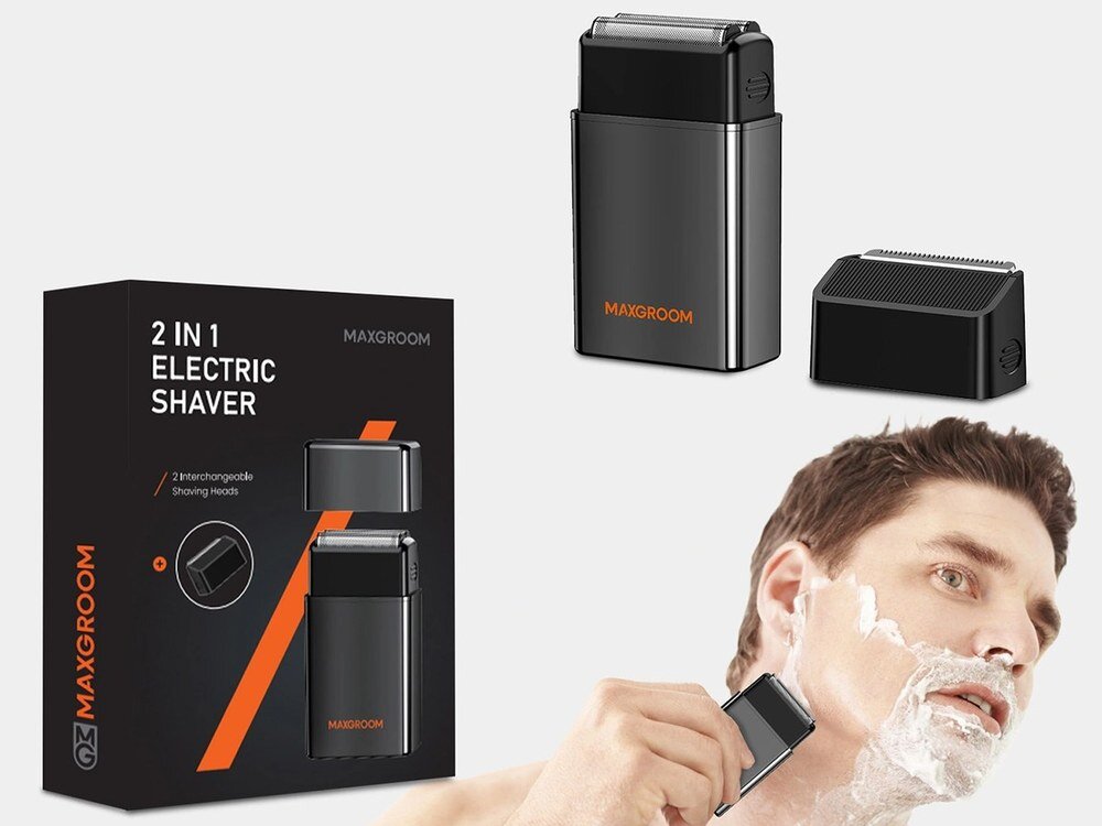 Golarka MAXGROOM ZG-F5580 2w1 zawartość zestawu Gładka skóra każdego dnia