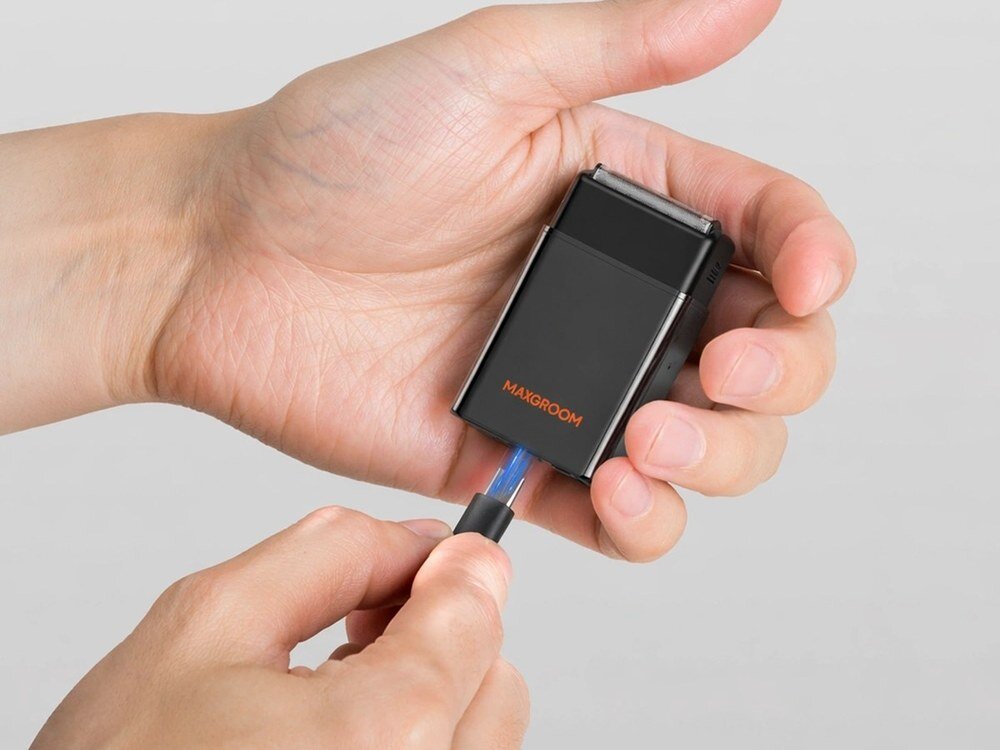 Golarka MAXGROOM ZG-F5580 2w1 zawartość zestawu Mobilny format port USB-C wymiary do 50 minut bezprzewodowej pracy