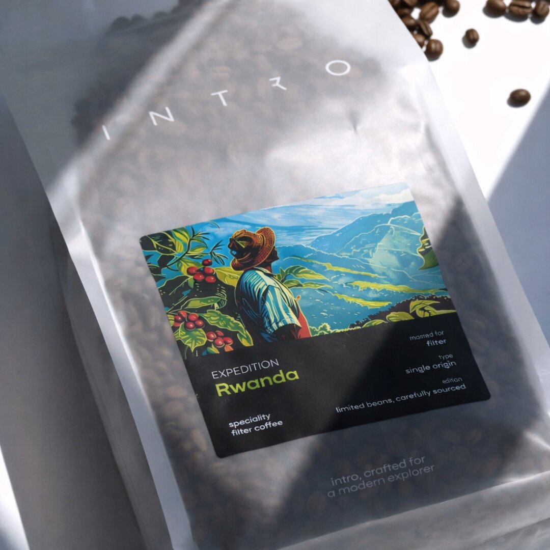 Kawa Ziarnista 1kg – RWANDA – Kawa Speciality Owocowa Palarnia Kawy INTRO