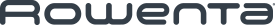 Logo z napisem \'Rowenta\' w ciemnym kolorze na przezroczystym tle.