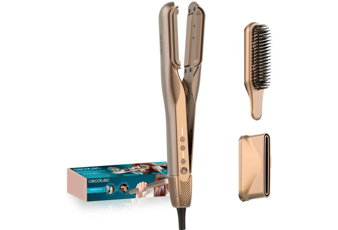 Aeroprostownica CECOTEC AirLisse 2w1 ForceDry Duo 200 stopni zdjęcie lifestyle zestaw akcesoria komplet wyposażenie