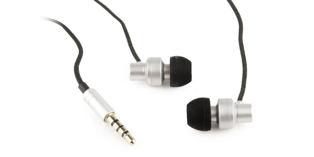 Słuchawki dokanałowe GEMBIRD MHS-EP-CDG-S Paris Czarno-srebrny