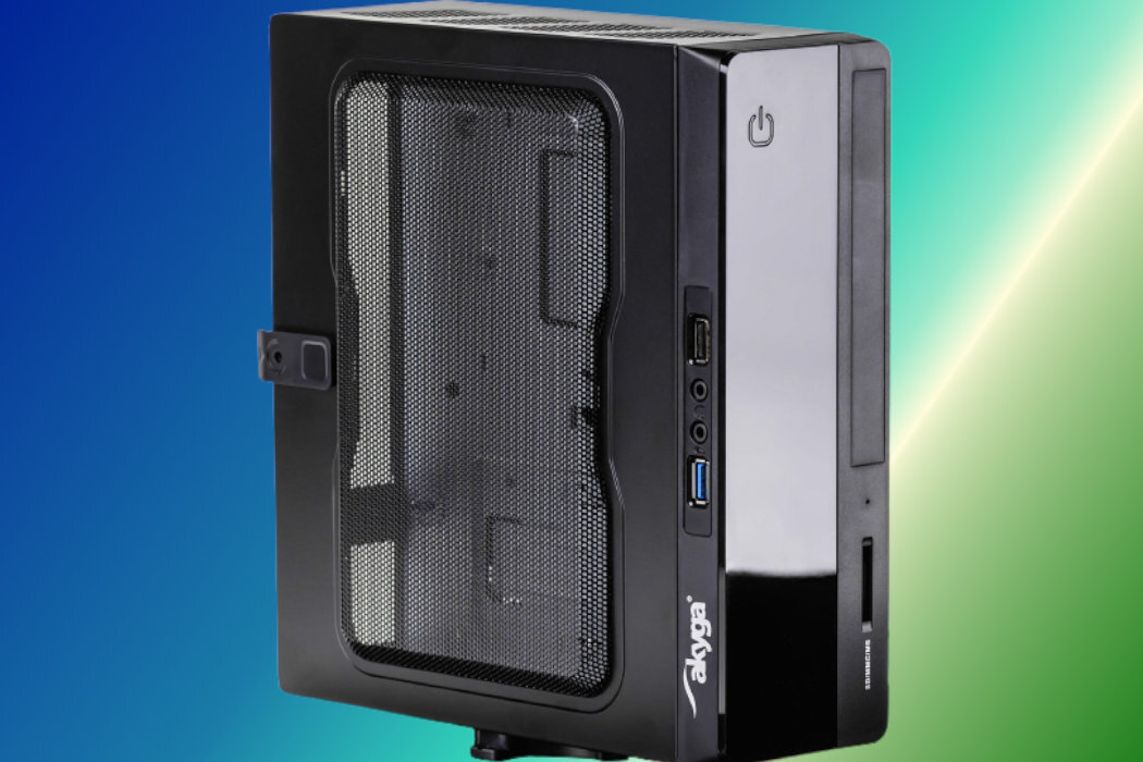 Obudowa AKYGA AK-101-01BK + zasilacz 150W biuro kompaktowe wygoda funkcjonalność biurko VESA ukryte