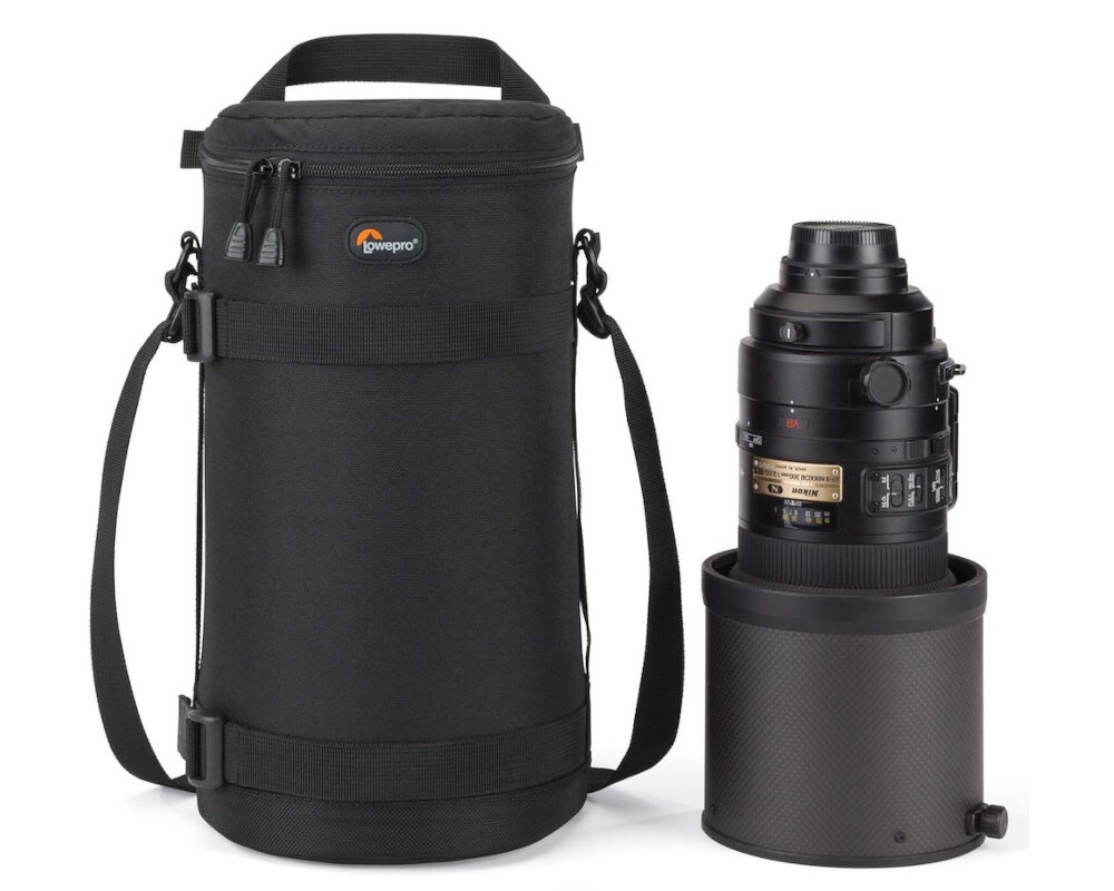 LOWEPRO Lens Case 13x32 lustrzanki wysokość wygoda sprzęt kieszenie przechowywanie trwałość wytrzymałość rzepy przegrody możliwości