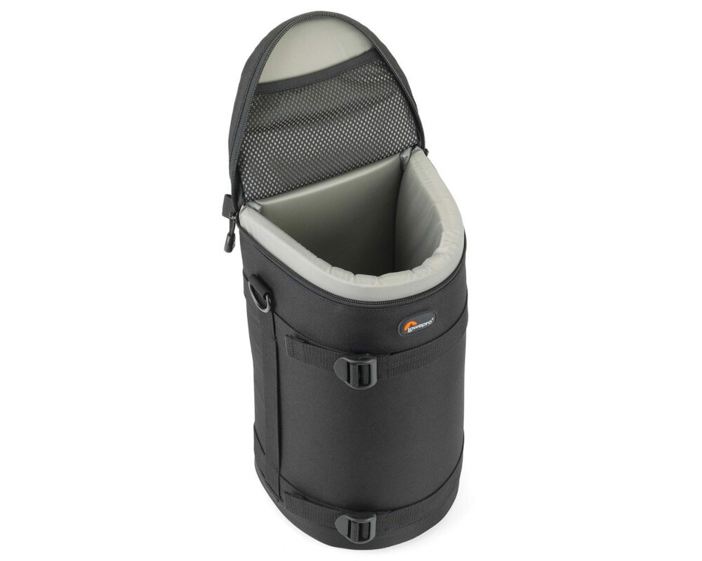 LOWEPRO Lens Case 13x32 lustrzanki wysokość wygoda sprzęt kieszenie przechowywanie trwałość wytrzymałość rzepy przegrody możliwości