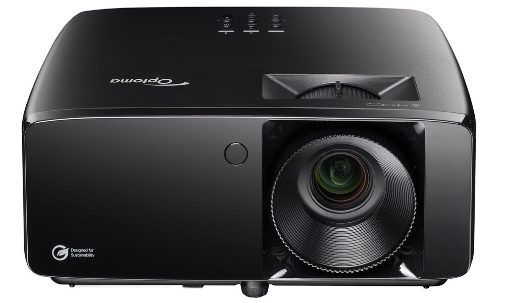 Projektor laserowy OPTOMA HZ147X Full HD, projekcja 360 stopni, niestandardowe instalacje, projekty multimedialne, projektor na białym tle