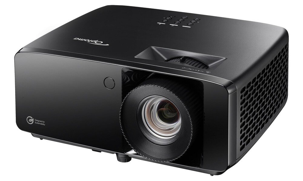 Projektor laserowy OPTOMA UHZ67 głośnik 15 W dźwięk do filmów i gier, projektor na białym tle