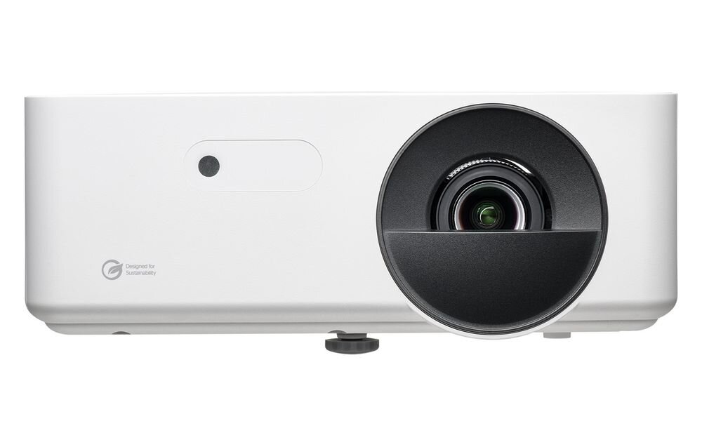 Projektor OPTOMA LH351 Smart Control zoom 1,1x projekcja 360 stopni tryb portretowy i złącze RJ45, projektor na białym tle