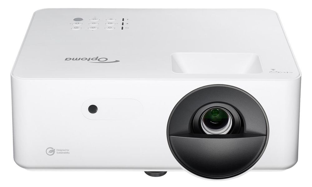 Projektor OPTOMA LH351 obsługa 3D Blu-ray 3D konsole do gier praca 24/7 w standardowej orientacji, projektor na białym tle