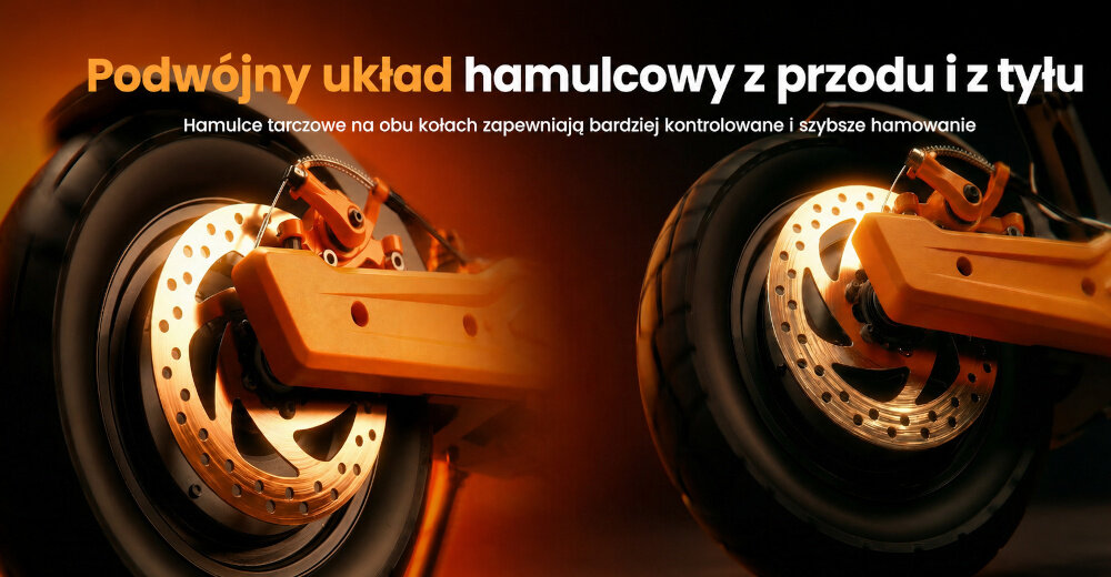Hulajnoga elektryczna ISINWHEEL GT1 Dual 55km 2x800W Amortyzacja 10