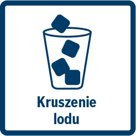 Ikona przedstawia szklankę z kostkami lodu oraz napis \'Kruszenie lodu\'.