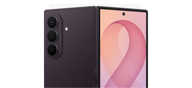Smartfon z aparatem szerokokątnym 200 MP i ultraszerokokątnym 50 MP. Smartfon z trzema aparatami z tyłu i dużym ekranem z przodu, na którym widoczna jest różowa wstęga. Na obudowie znajduje się napis \'SAMSUNG\'.