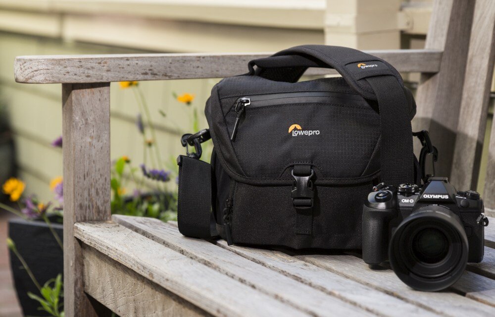 Torba LOWEPRO Nova 180 II AW foto zdjęcia akcesoria pasek kieszenie ekologia recykling